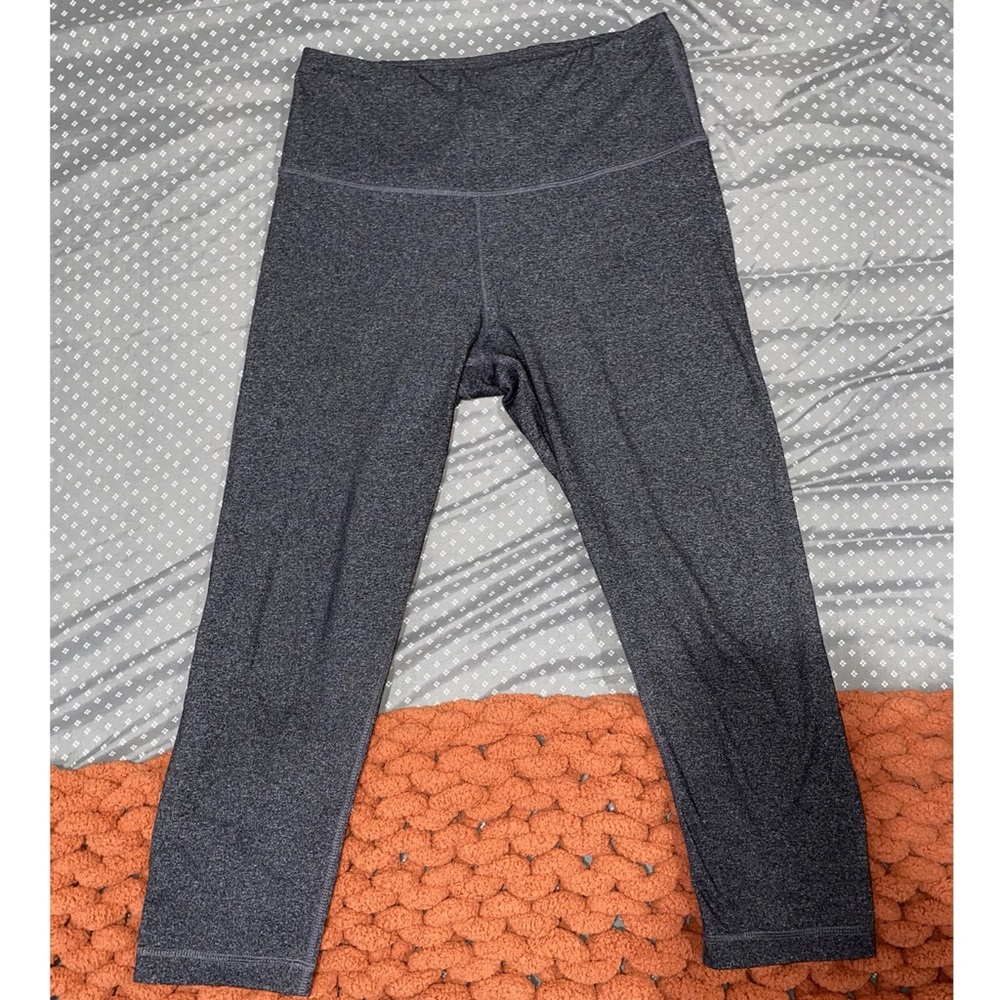 Gray Cropped Leggings